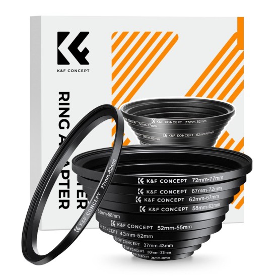 K&F Concept 11 in 1 Step Up Ring Set K&F Concept 11 in 1 Step Up Ring Set